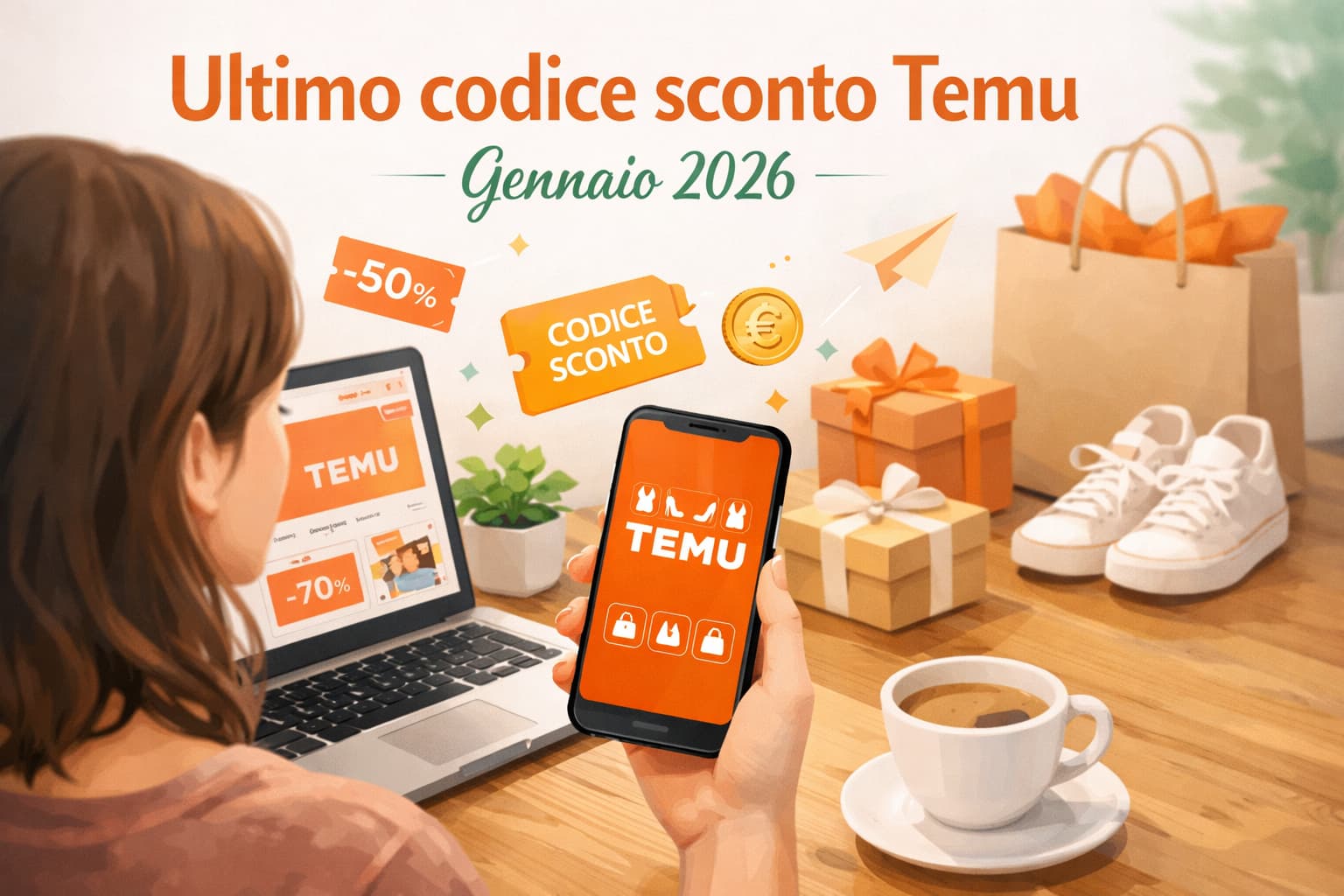 Ultimo codice sconto Temu gennaio 2026 sempre aggiornato