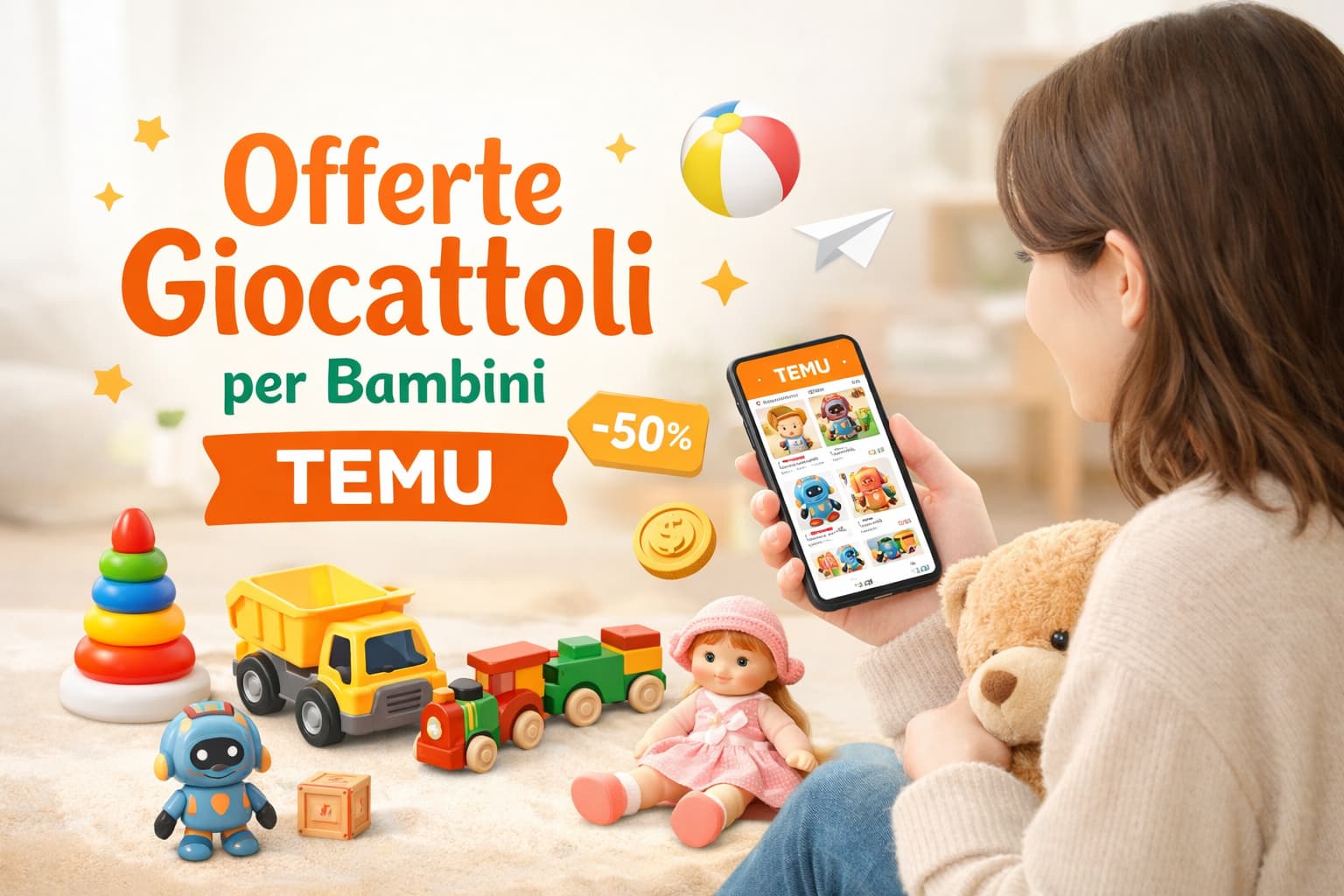 Offerte giocattoli per bambini Temu da non perdere