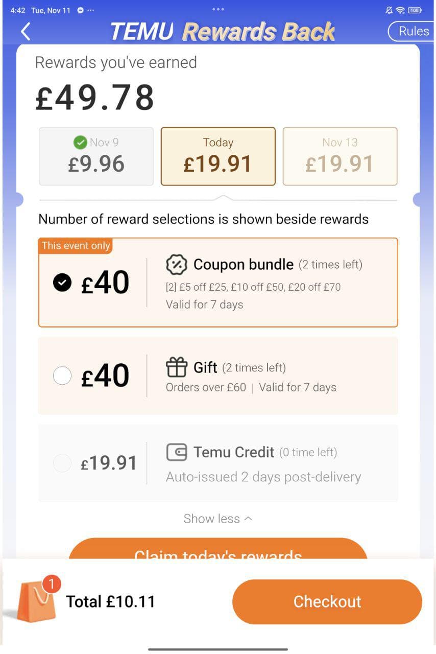 Consigli per ottenere più Punti fedeltà clienti Temu