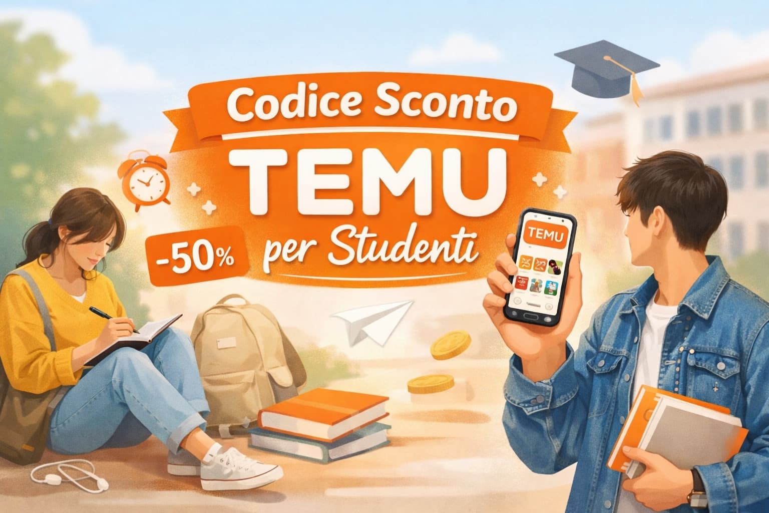Codice sconto Temu per studenti attivo 2026
