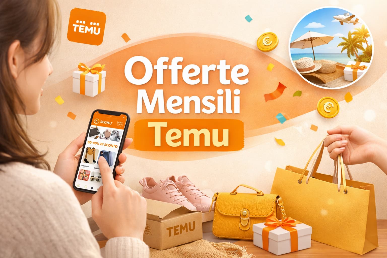 Offerte mensili Temu: risparmia ogni mese
